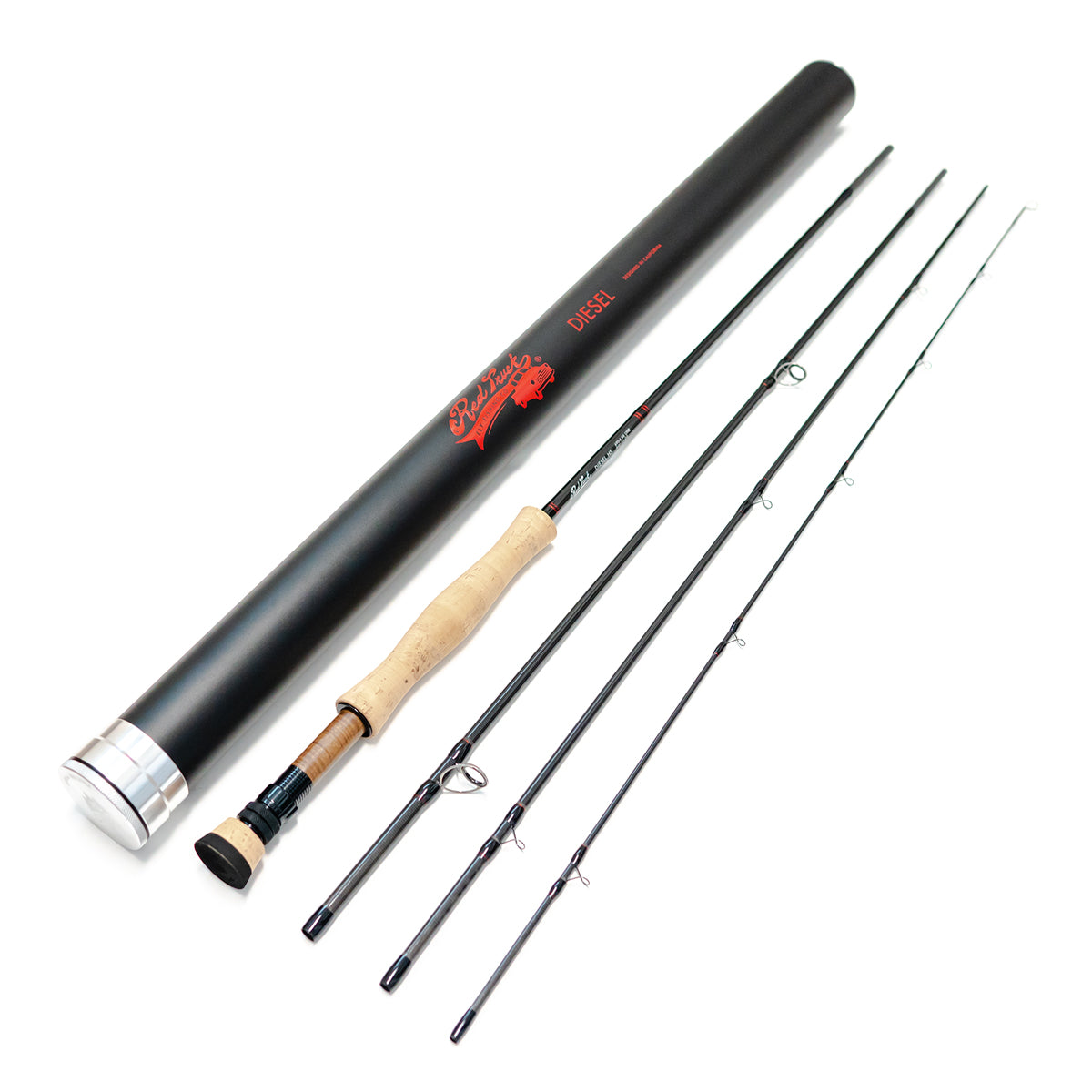 Red Truck Diesel 7wt 10ft Fly Rod, 4 Piece, 7100-4 - Red Truck Fly