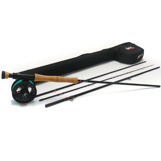 RED TRUCK 1953 8WT 9FT FLY ROD AND REEL COMBO , 4-PIECE