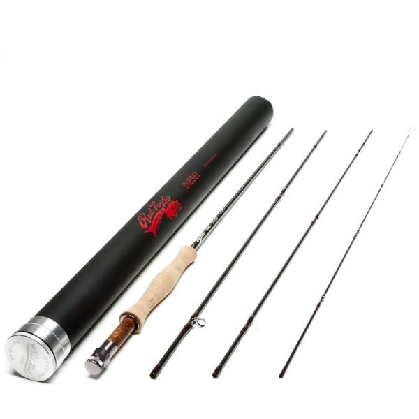 RED TRUCK DIESEL 1WT 7FT 9IN FLY ROD, 4 PIECE, 179-4